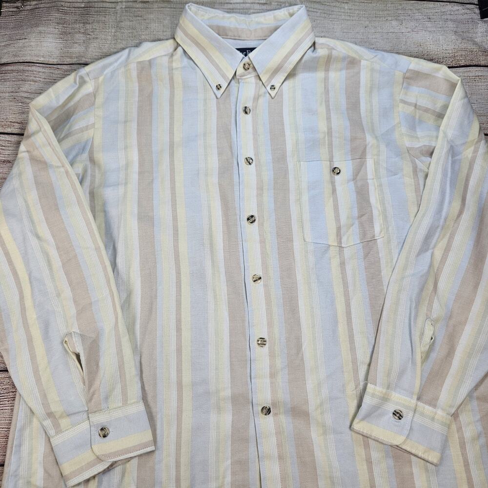 Par Four Sportswear Vintage Button-Down Stripped Men's Size XL